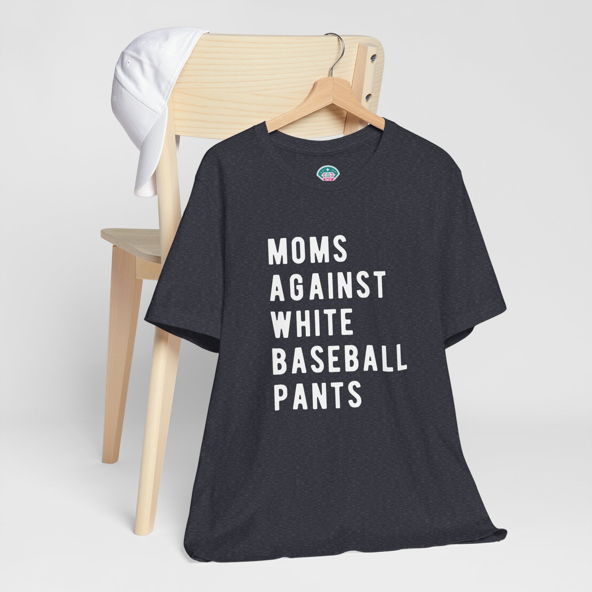 Moms Against White Baseball Pants - Graphic Teemoms
