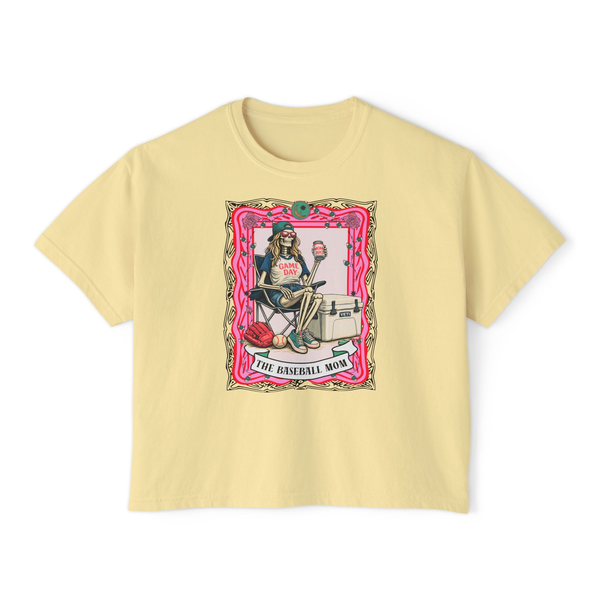 The Baseball Mom Juice Boxy Tee