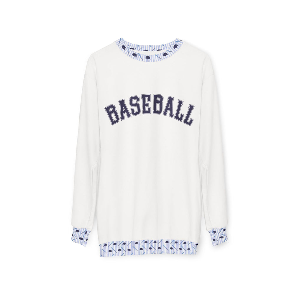Baseball Preppy Crewneck Sweatshirt