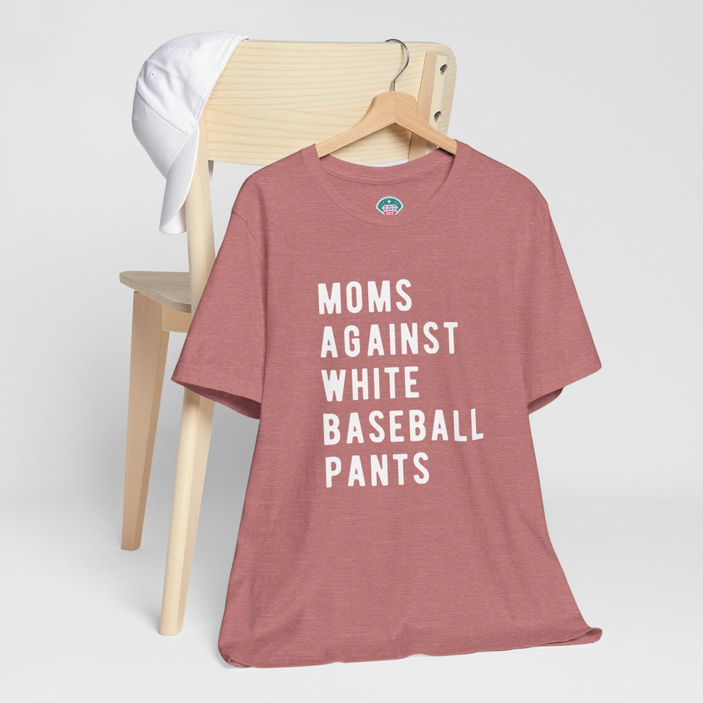 Moms Against White Baseball Pants - Graphic Teemoms