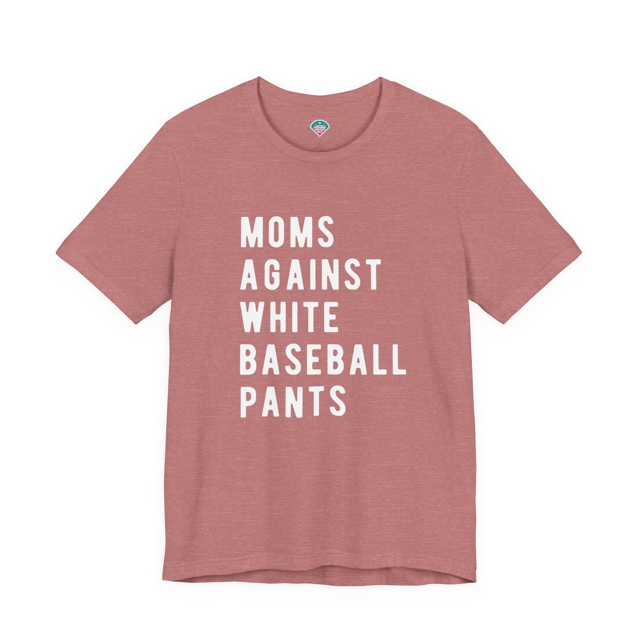 Moms Against White Baseball Pants - Graphic Teemoms