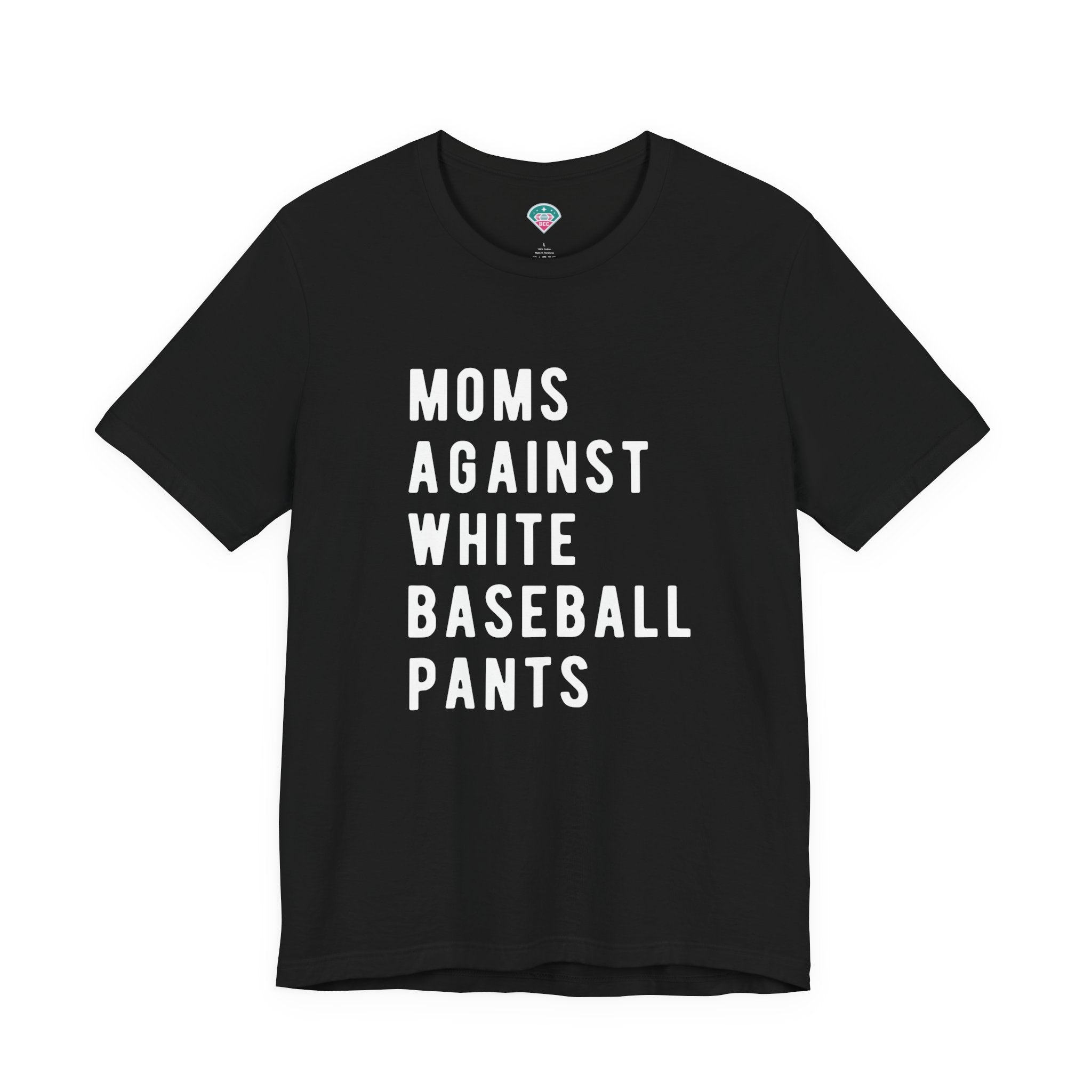 Moms Against White Baseball Pants - Graphic Teemoms