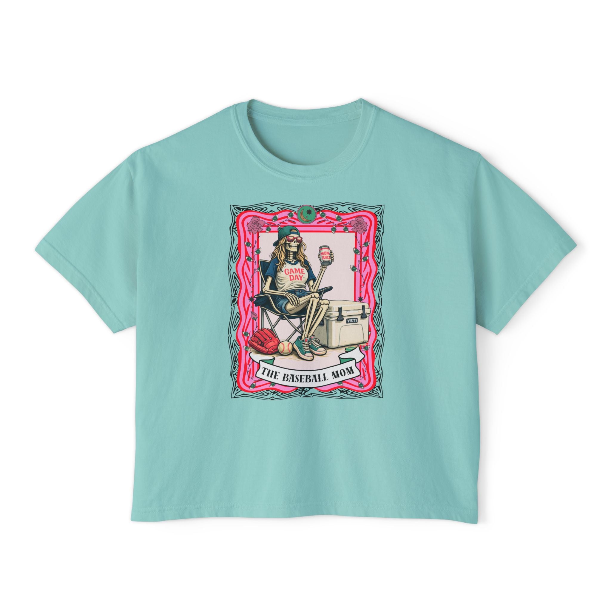 The Baseball Mom Juice Boxy Tee