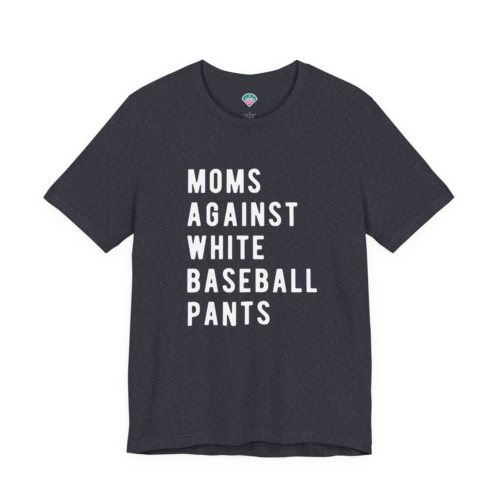 Moms Against White Baseball Pants - Graphic Teemoms