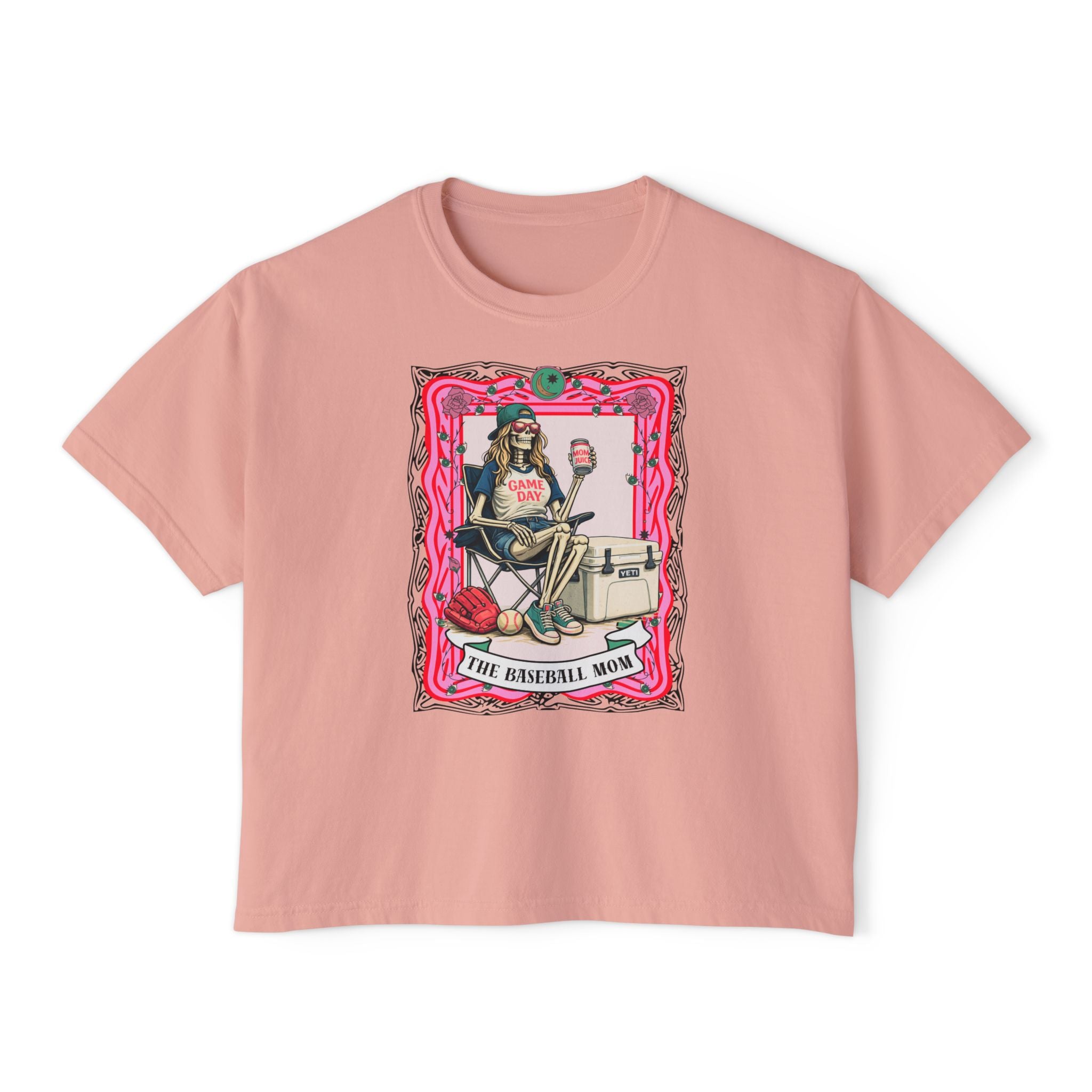 The Baseball Mom Juice Boxy Tee