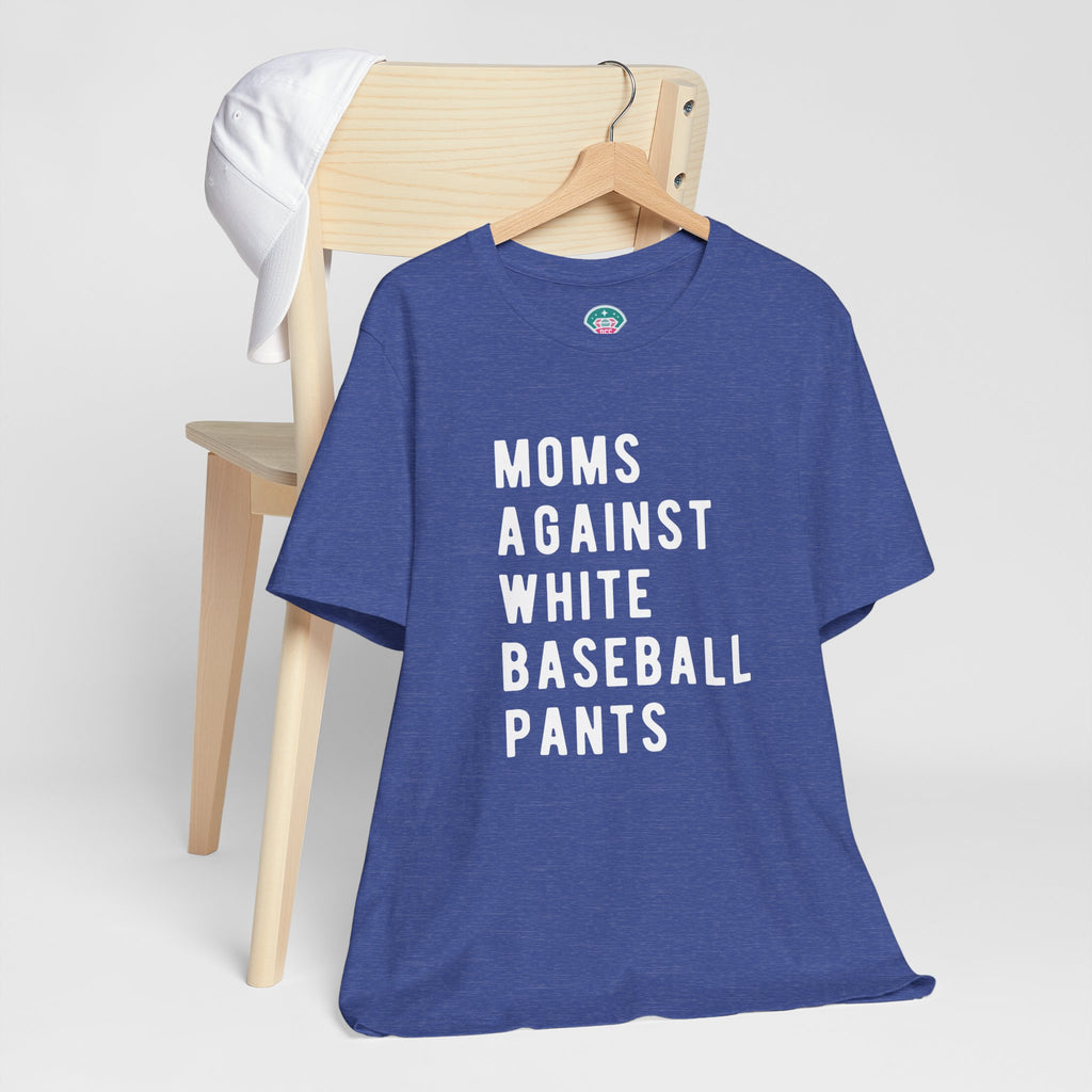 Moms Against White Baseball Pants - Graphic Teemoms