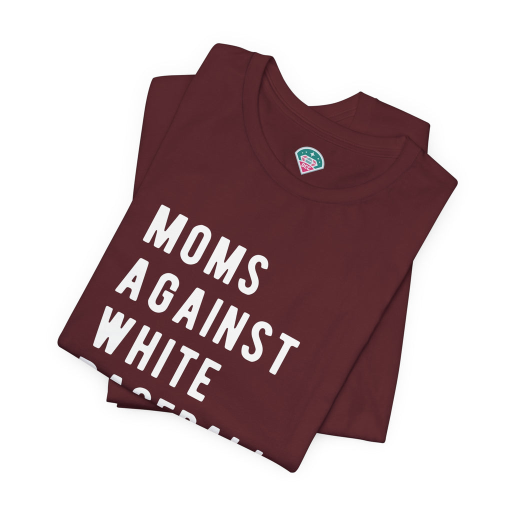 Moms Against White Baseball Pants - Graphic Teemoms