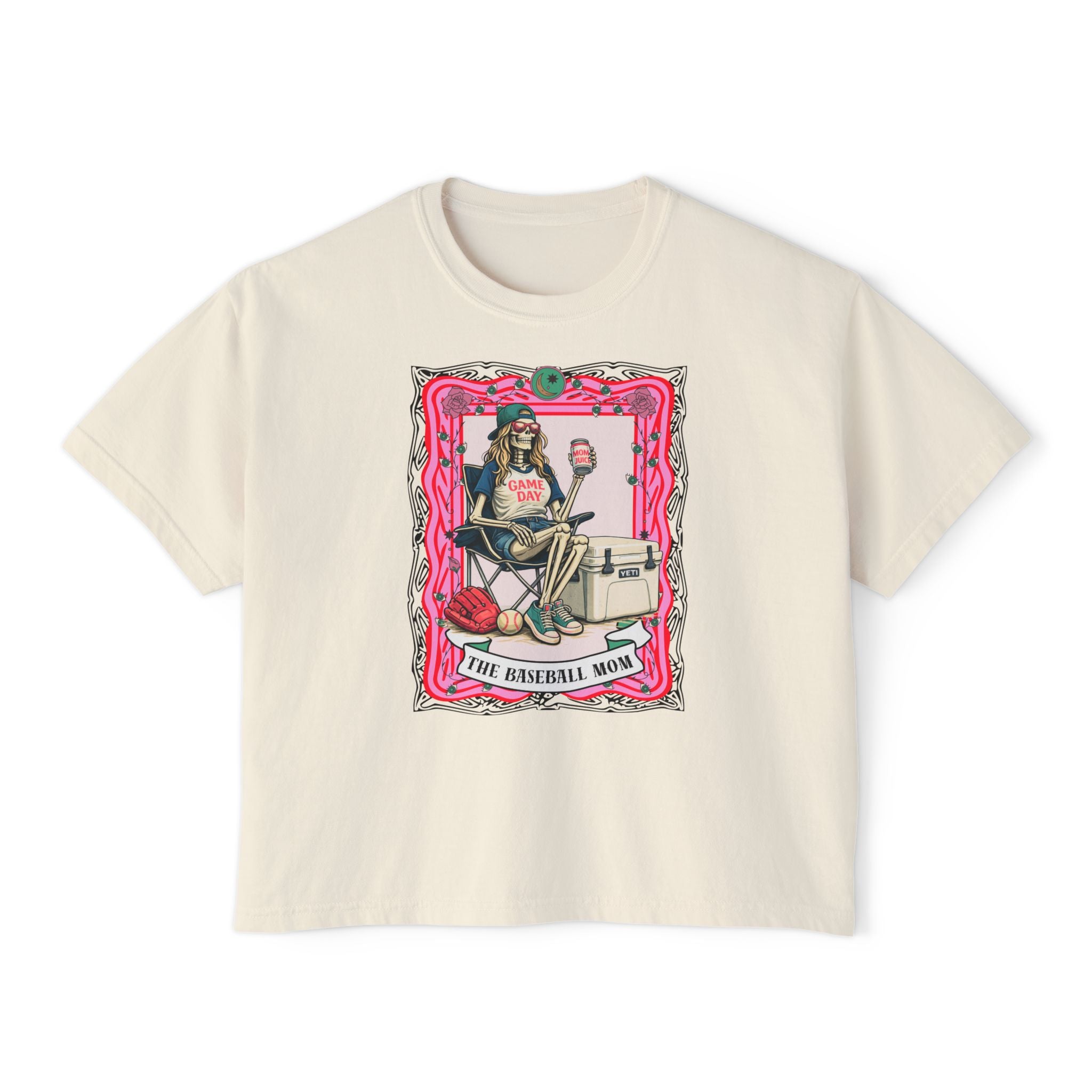 The Baseball Mom Juice Boxy Tee