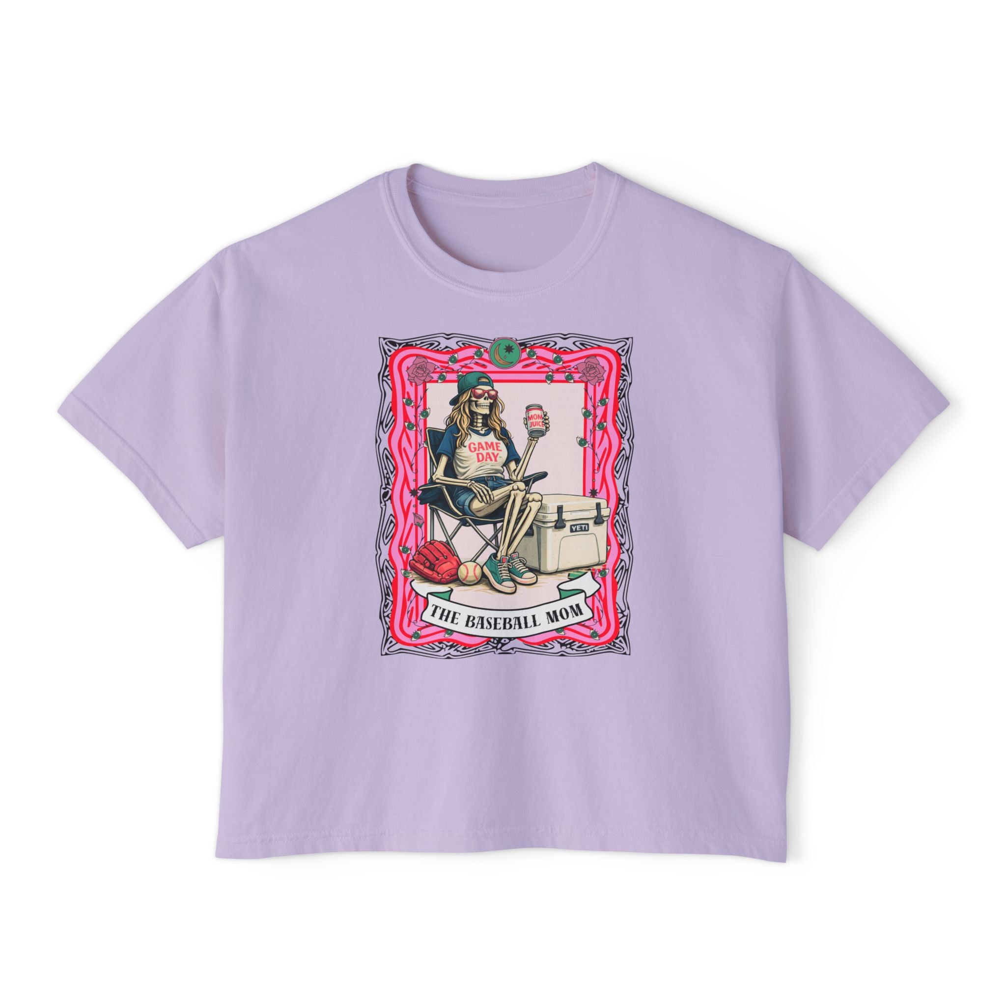 The Baseball Mom Juice Boxy Tee