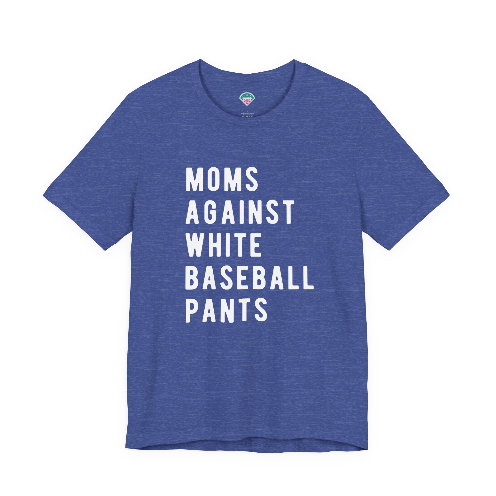 Moms Against White Baseball Pants - Graphic Teemoms