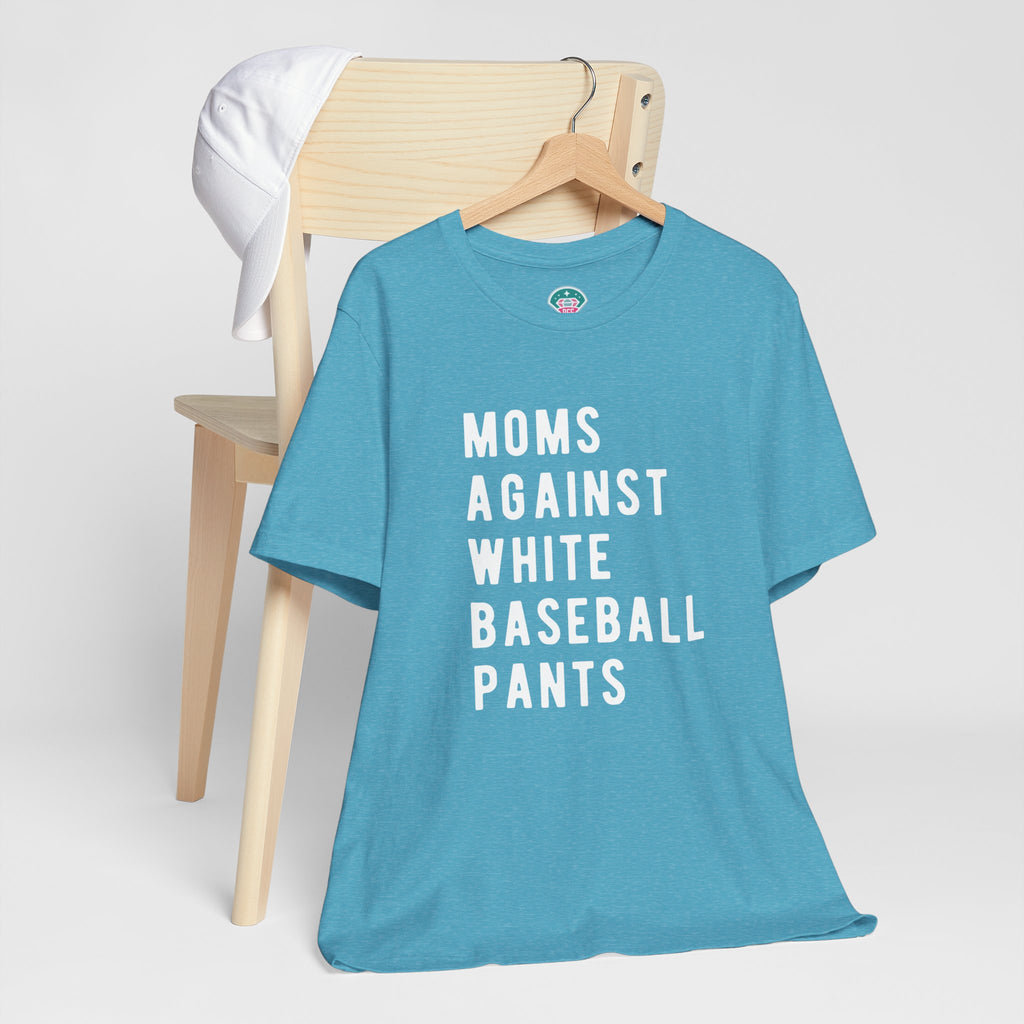 Moms Against White Baseball Pants - Graphic Teemoms