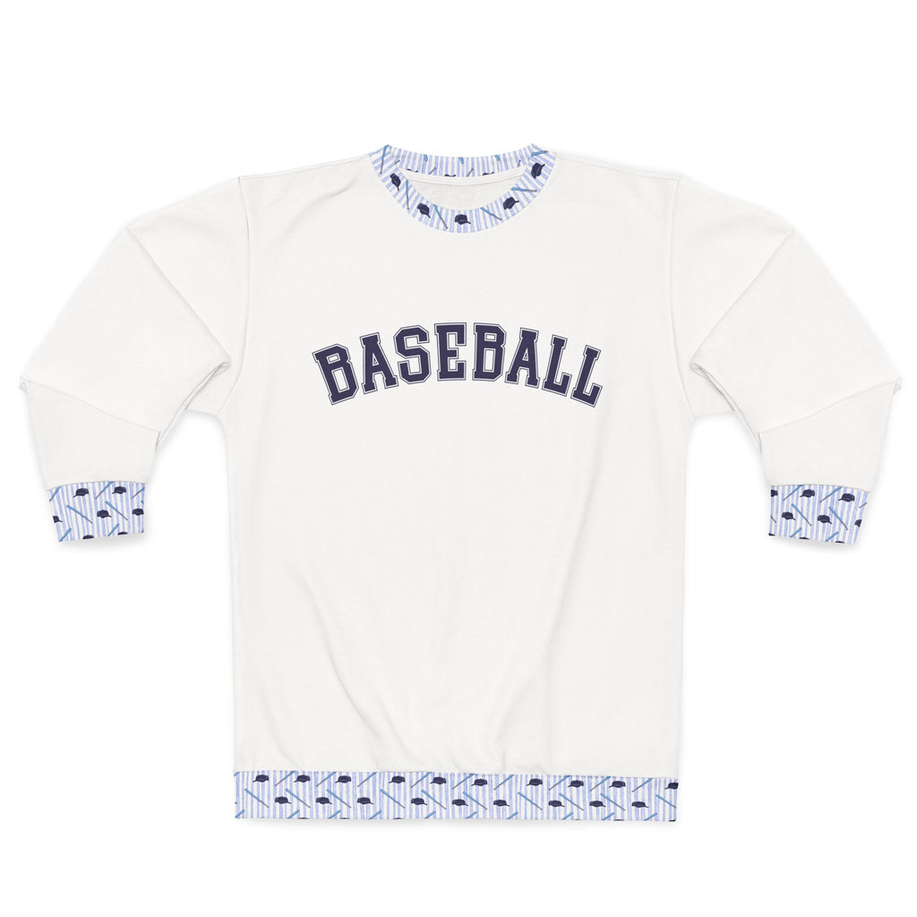 Baseball Preppy Crewneck Sweatshirt