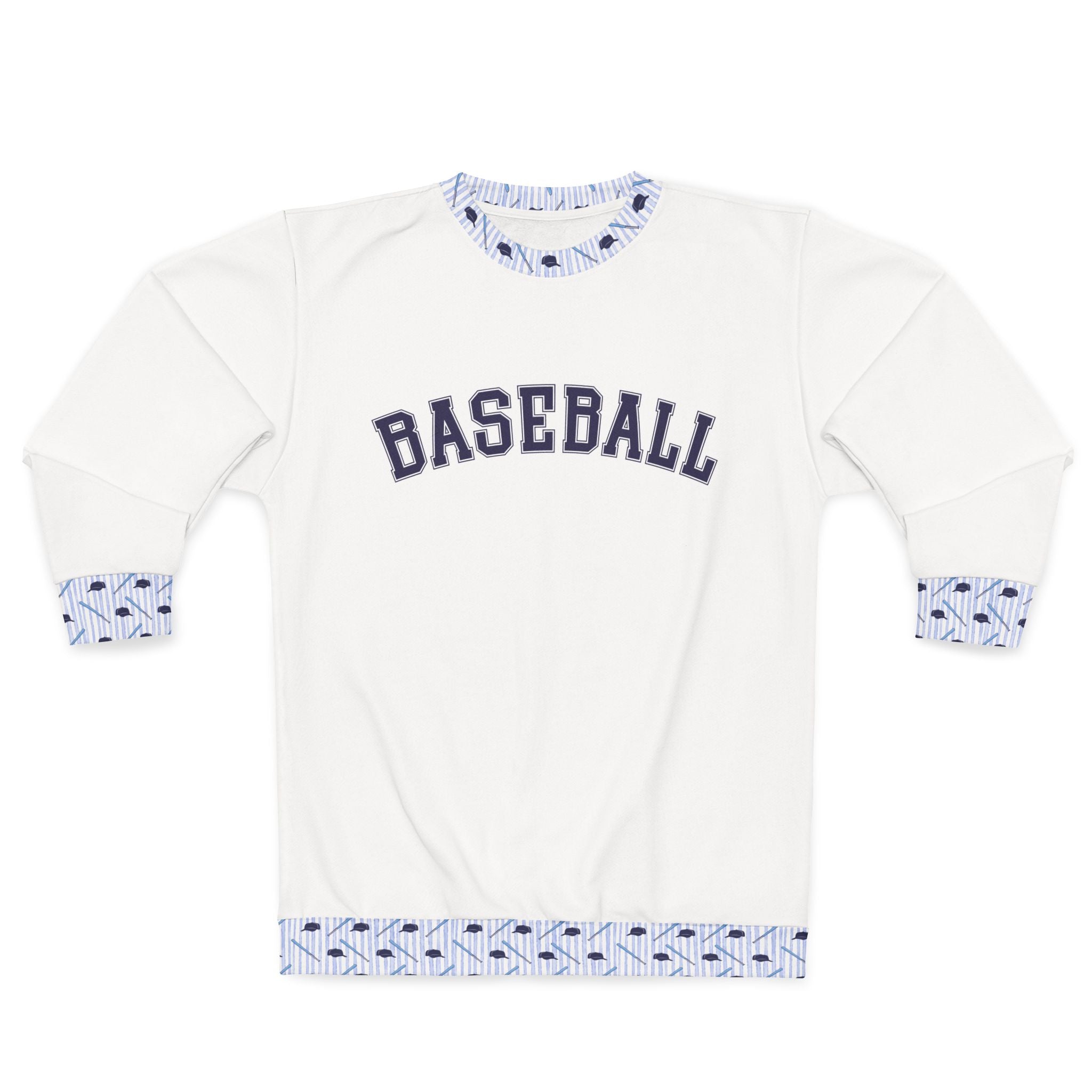 Baseball Preppy Crewneck Sweatshirt