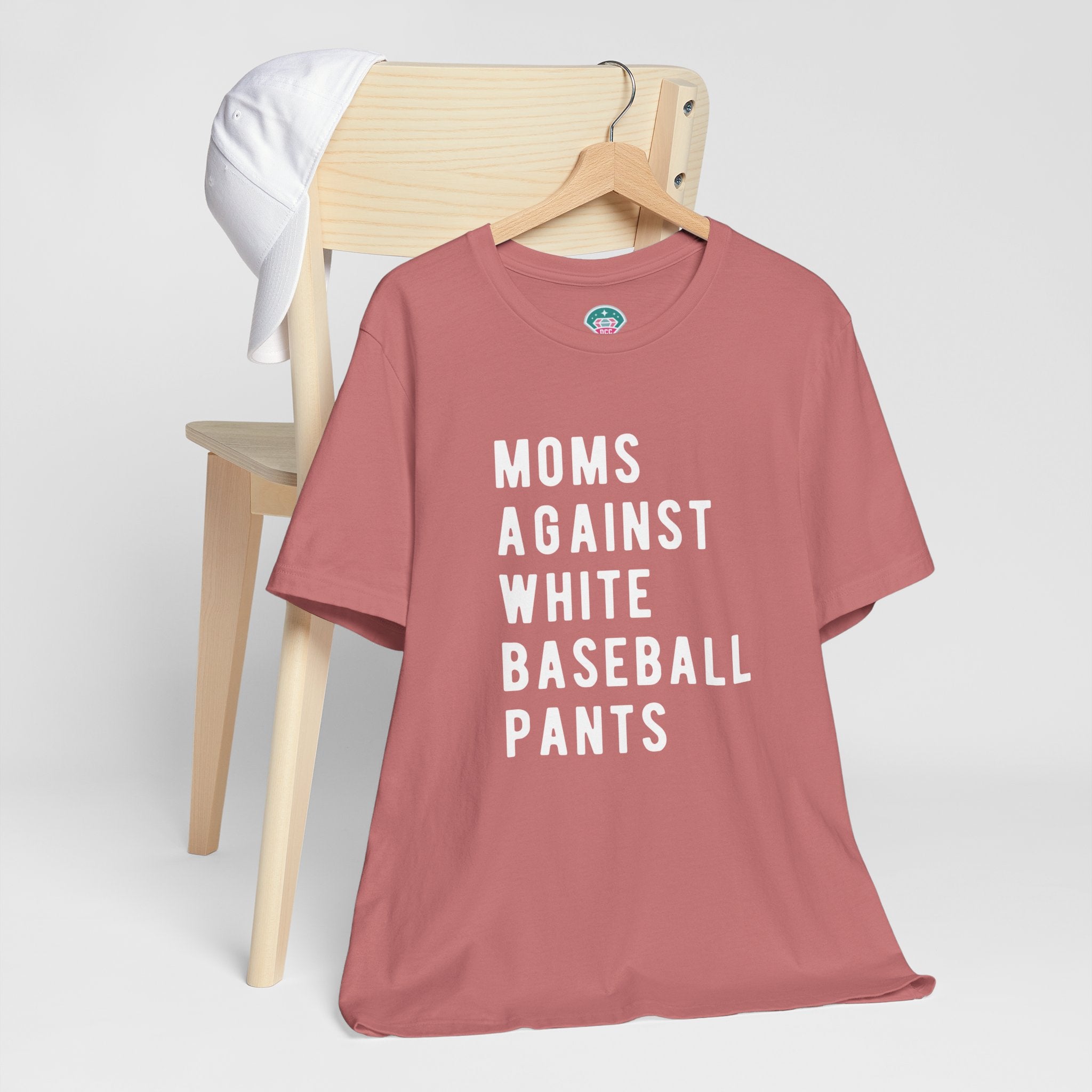 Moms Against White Baseball Pants - Graphic Teemoms