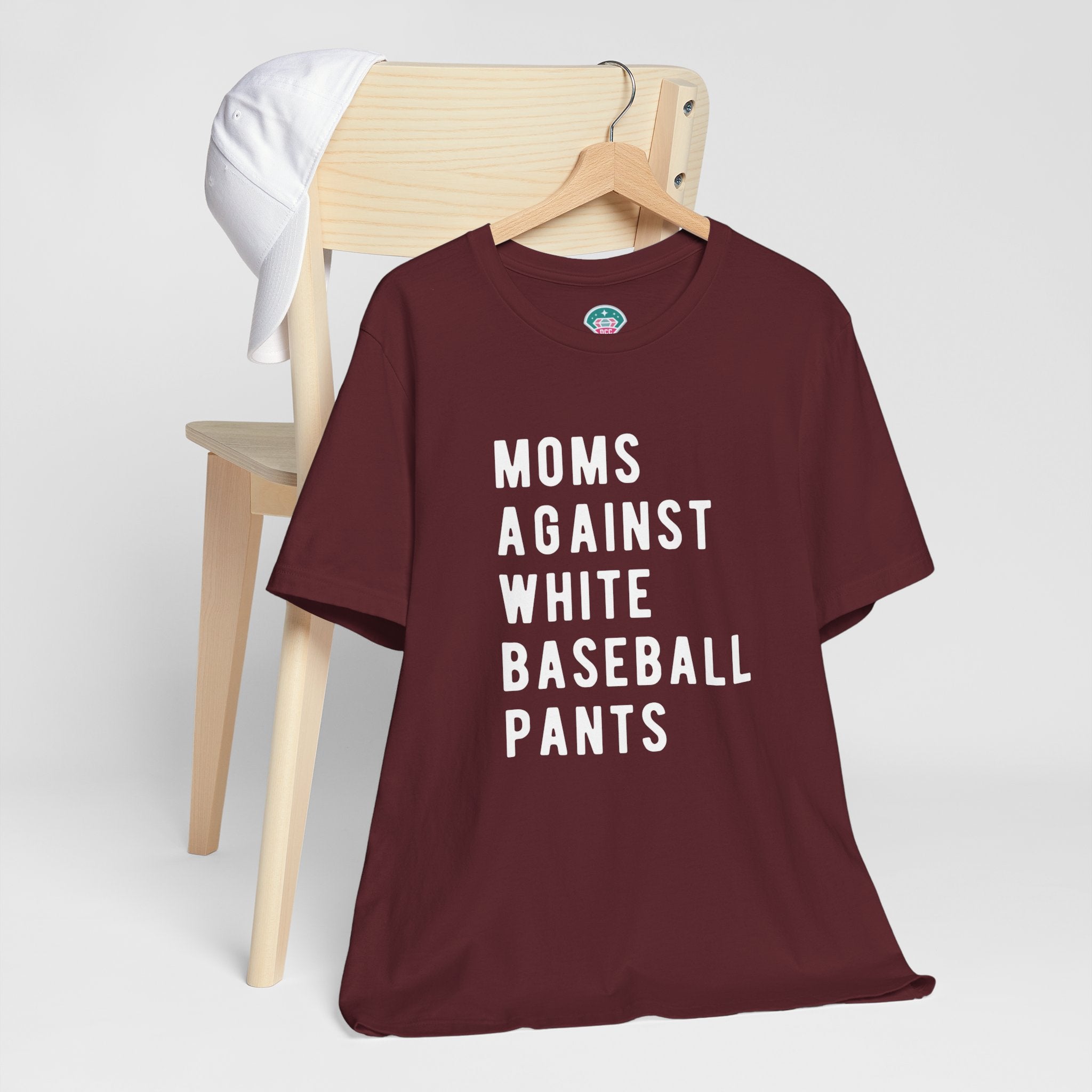 Moms Against White Baseball Pants - Graphic Teemoms