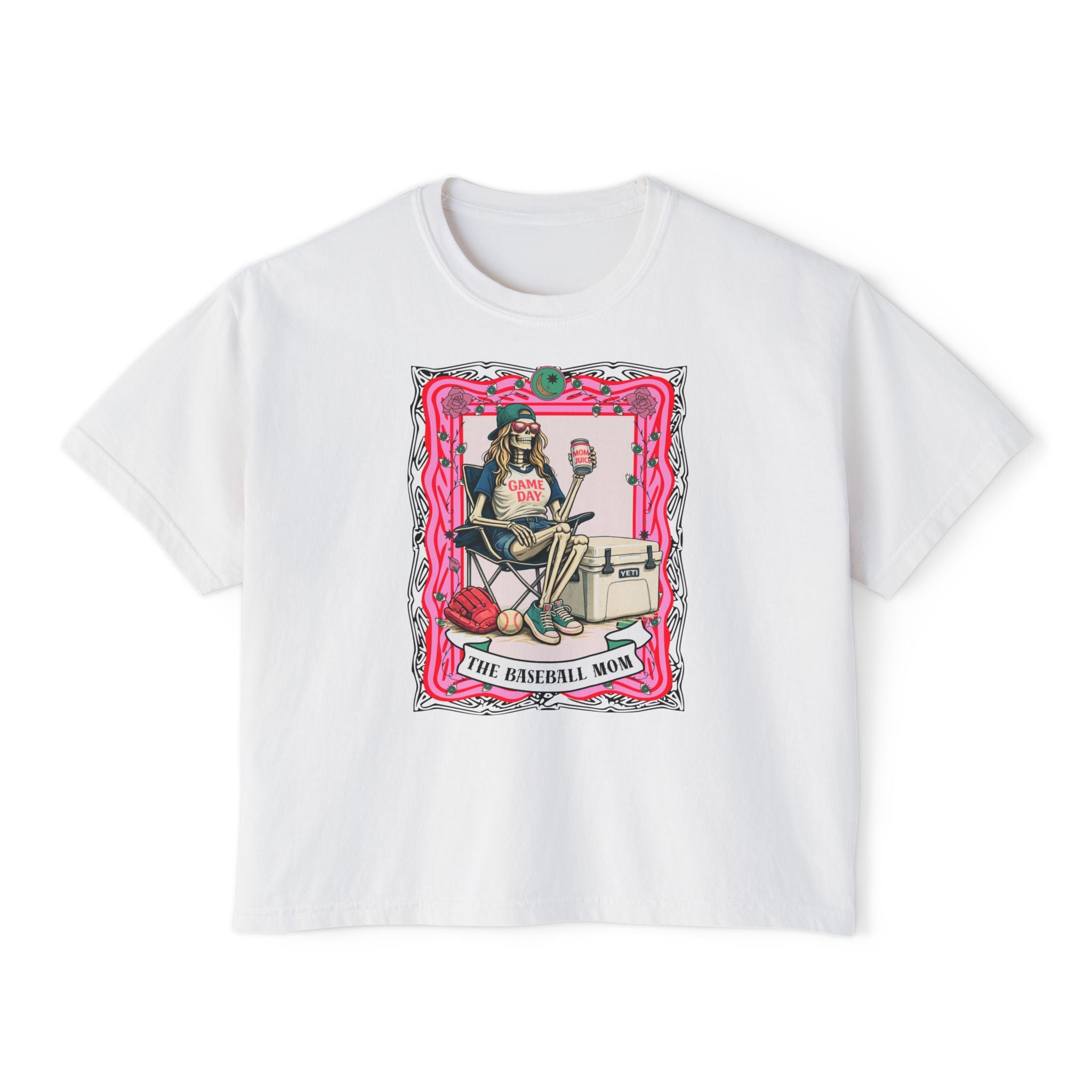 The Baseball Mom Juice Boxy Tee