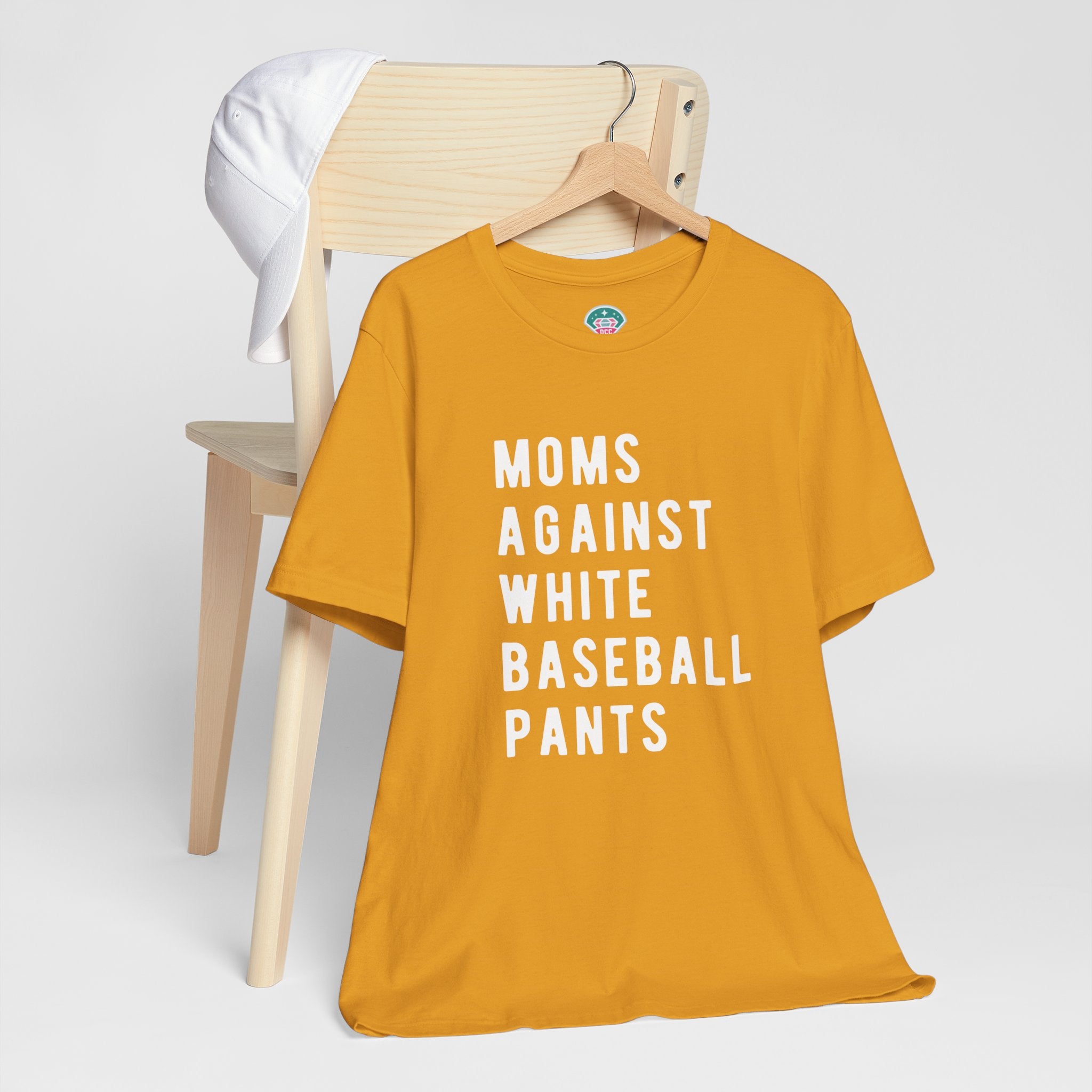 Moms Against White Baseball Pants - Graphic Teemoms